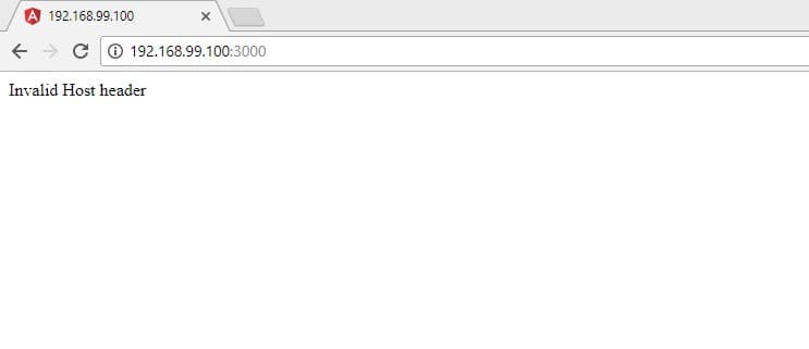 Angular - Invalid Host Header 安全性處理
