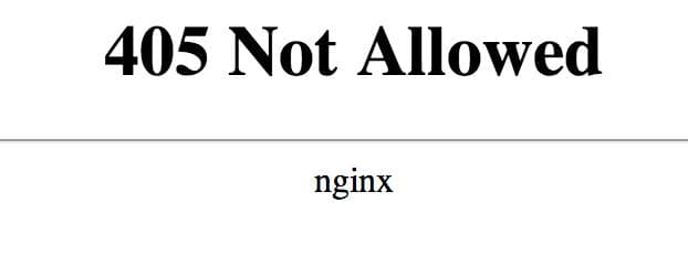 Nginx - 405 not allowed ft. Cloudflare